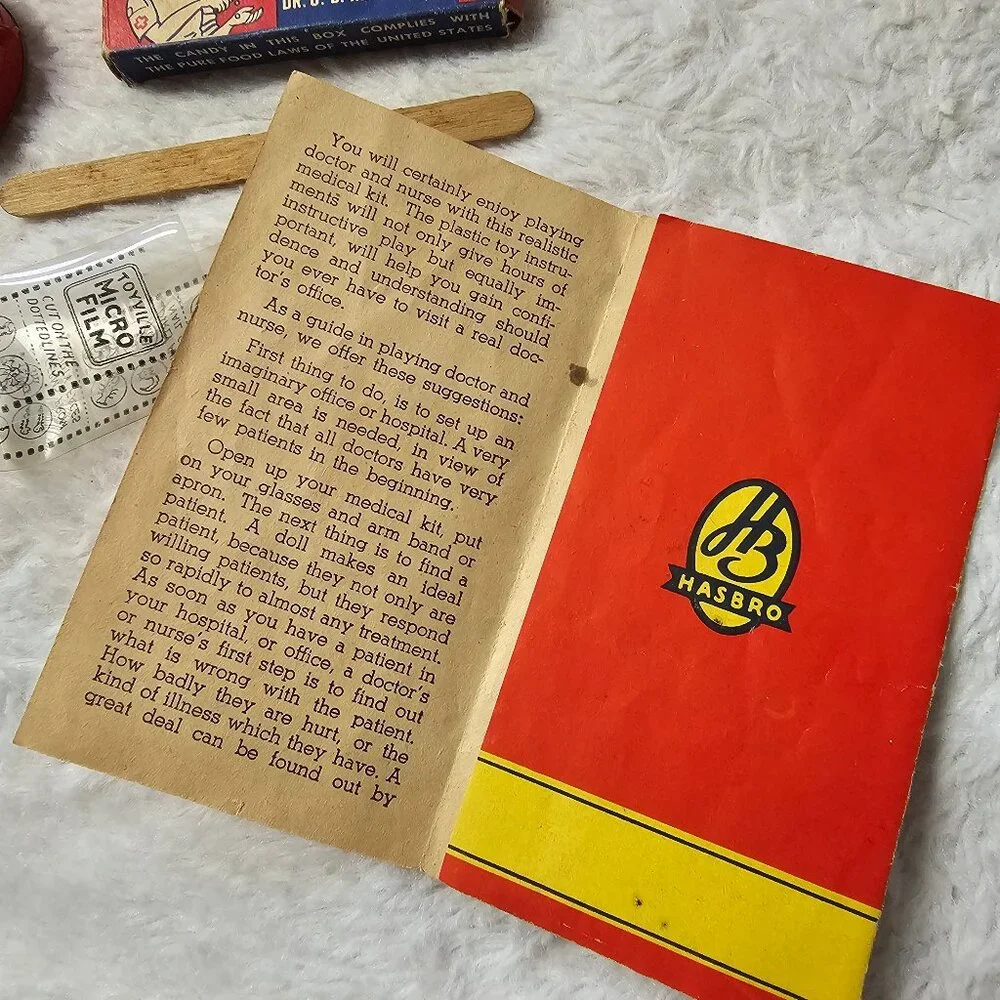 Vintage 1950s Hasbro Dolly's Nurse Kit NO. 1730 Incomplete Advertised in LIFE